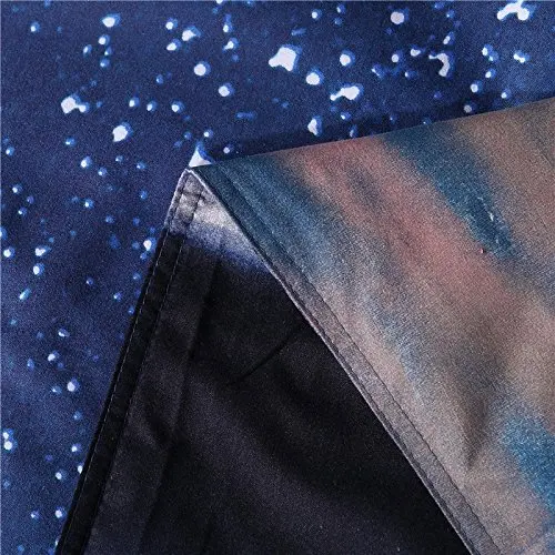 

3D Printed Galaxy Nebala Universe Bedding Set 4-pieces Queen Size Polyester Cotton Blend