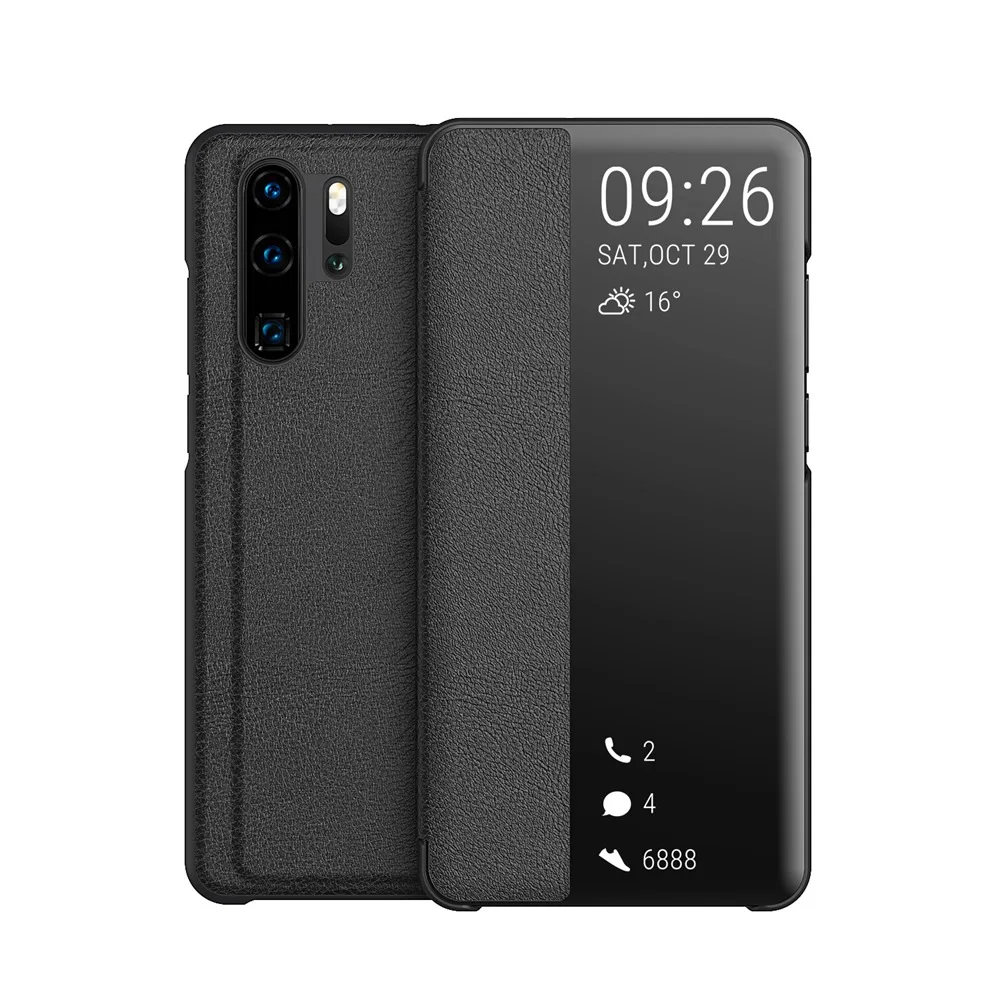 Kisscase флип-чехлы с умным окном чехол для huawei P30 P10 P20 Pro Lite Роскошный кожаный чехол для телефона для huawei Mate 9 10 20 Pro Funda