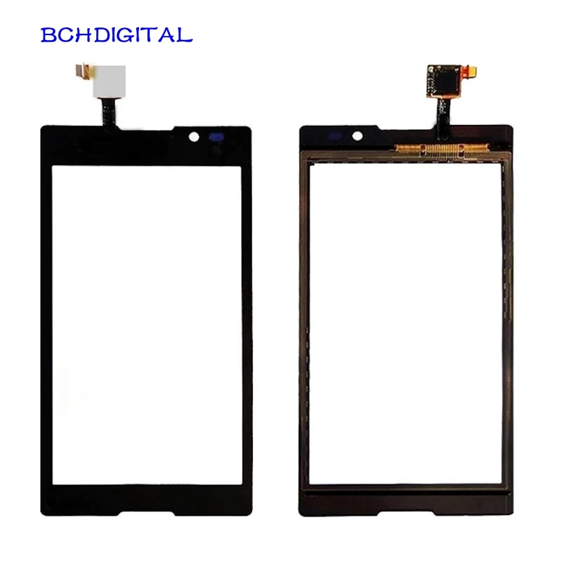 SN033 для Sony Xperia C S39H C2304 C2305 Передняя стеклянная крышка объектива Сенсорная панель
