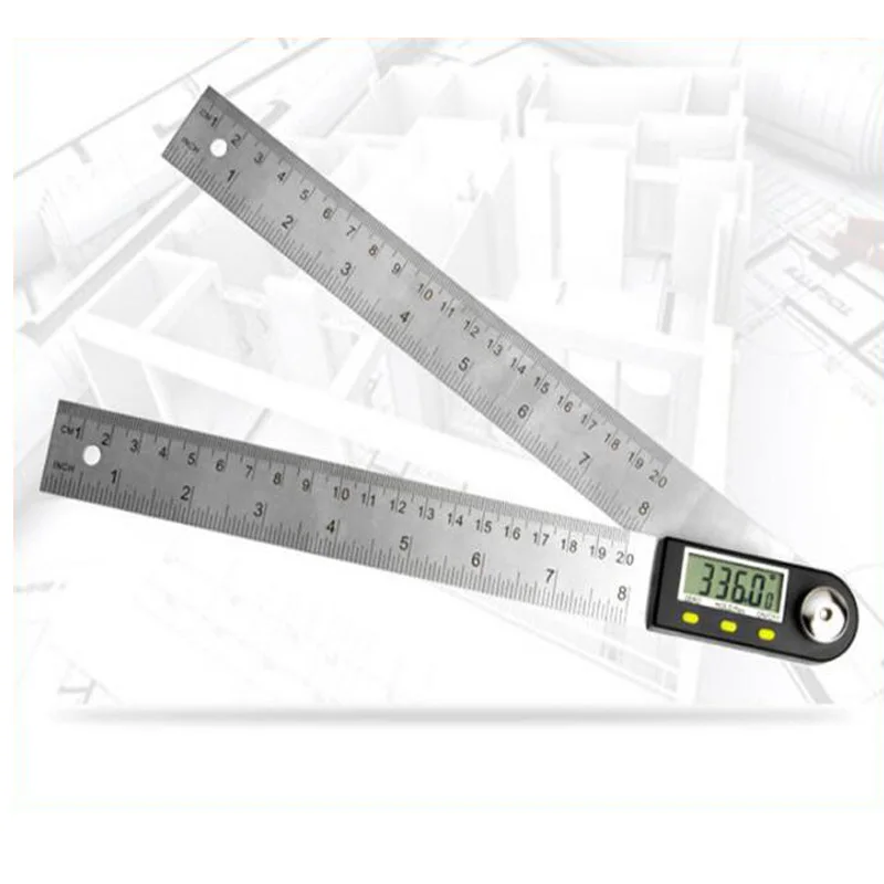 200/300/500 мм 12 &quotЦифровой Угол линейки Finder Meter транспортир Инклинометр Гониометр