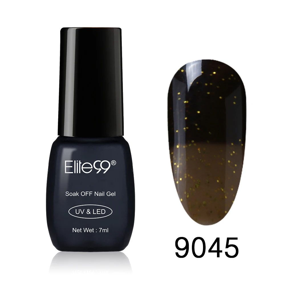 9045 Elite99 7 мл Гель-лак для ногтей Хамелеон Температура Цвет меняющий лак для ногтей меняющий цвет под воздействием тепла УФ Гель-лак для ногтей - Цвет: 9045
