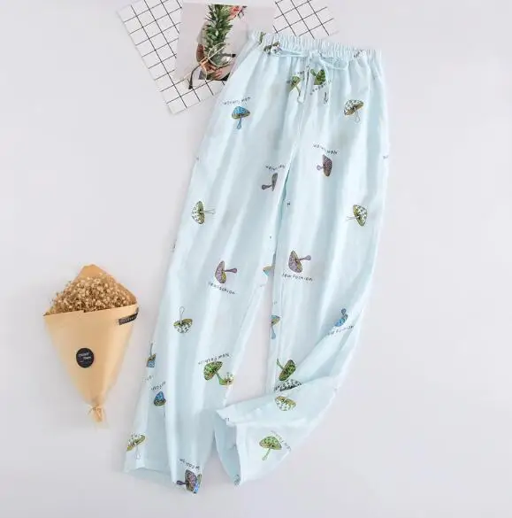 print 10 New Outerwear home pant women autumn winter sleepwear pajama pants print cotton long sleep pant ladies homewear lounge trousers - Цвет: print 10