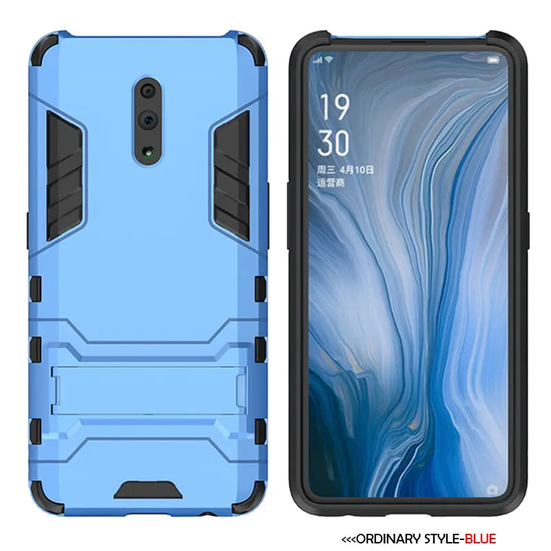 C1-Blue Анти-шок доказательство чехол для OPPO Рено 10X зум R17 RX17 R15 RX15 F9 F11 PRO A3S A5 A9 A39 A57 K1 F1 R9 R9S R11 R11S плюс A7X крышка - Цвет: C1-Blue