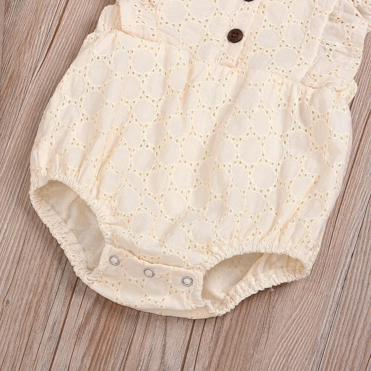 New Infant Baby Girls Linen Sleeveless Bodysuit Summer Kids Hollow Out Outfits Clothes | Детская одежда и обувь