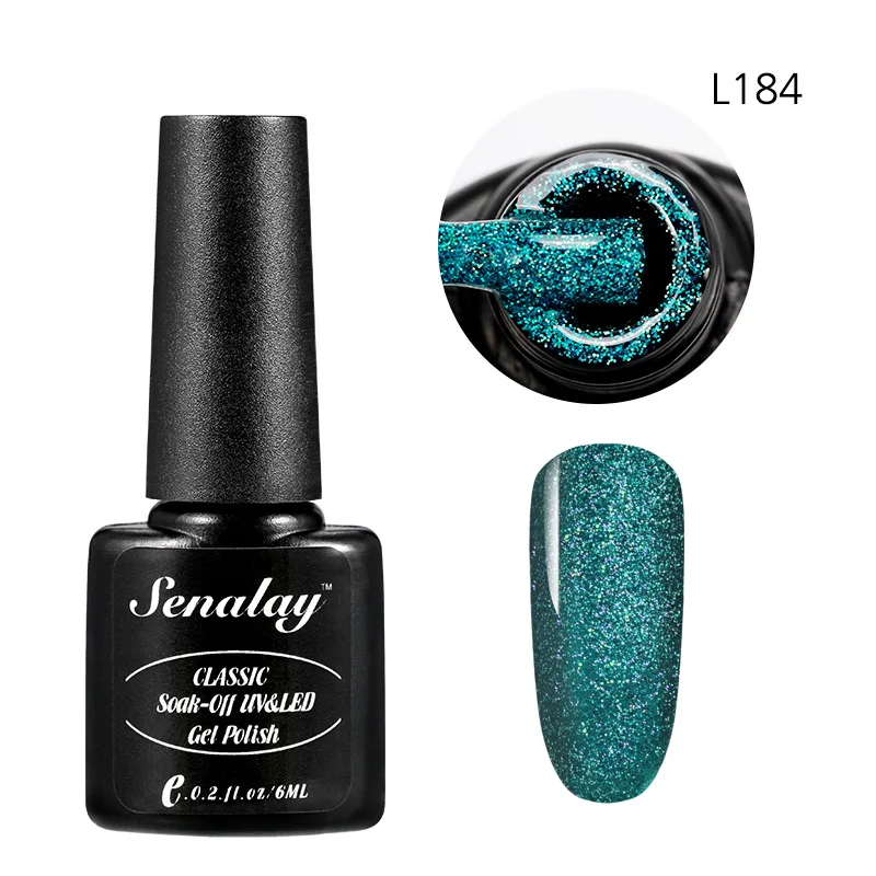 RE12-L184 Senalay Гель-лак УФ Гель-лак для ногтей Перманентный лак для ногтей Радужный цветной блеск набор лак Гибридный гвоздь искусство все для маникюра - Цвет: RE12-L184