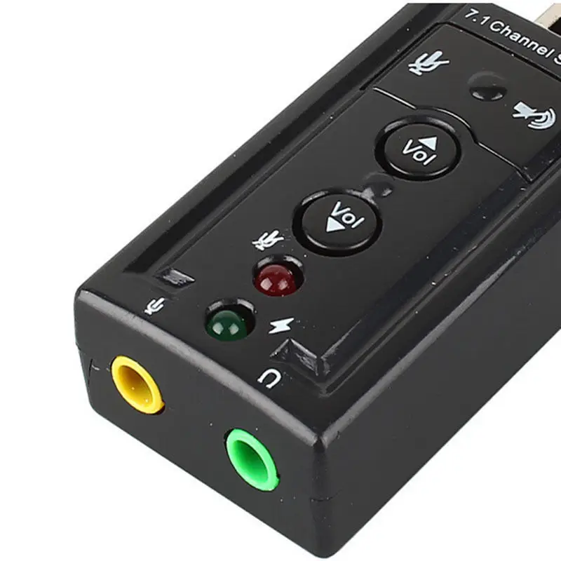 USB 2 0 3D виртуальный ключ внешний 7 1 канальный аудио адаптер для звуковой карты Windows