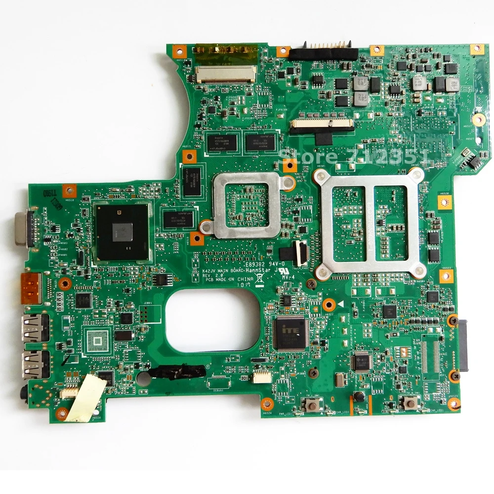 K42JV GT335M 1 ГБ материнская плата версия 2 0 для ASUS A42J X42J K42J Материнская ноутбука Тест