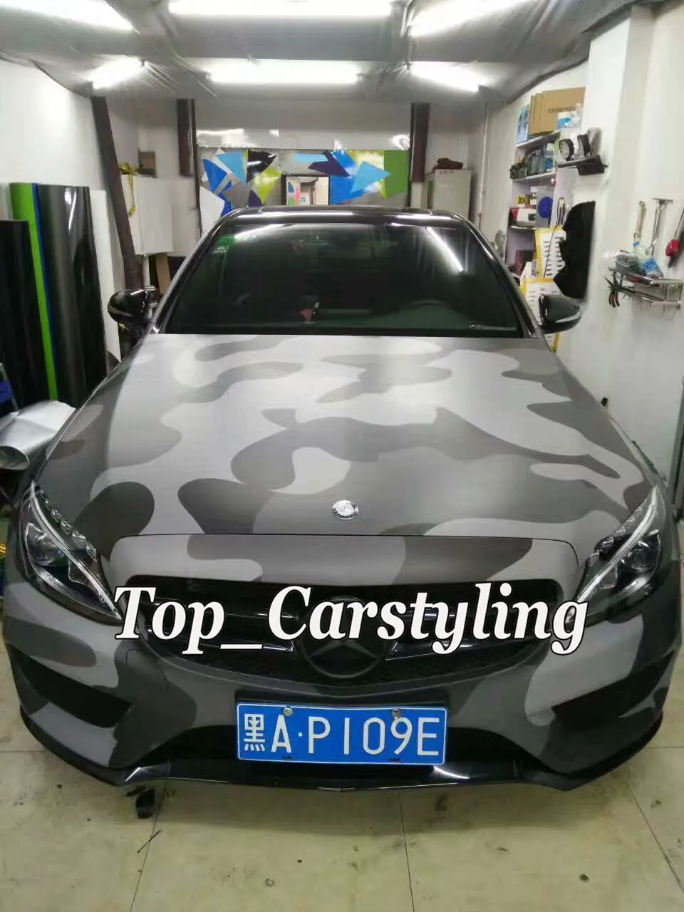 Черно-серый Камуфляжный флуоресцентный чехол для велосипеда без пузырьков 1 52x30