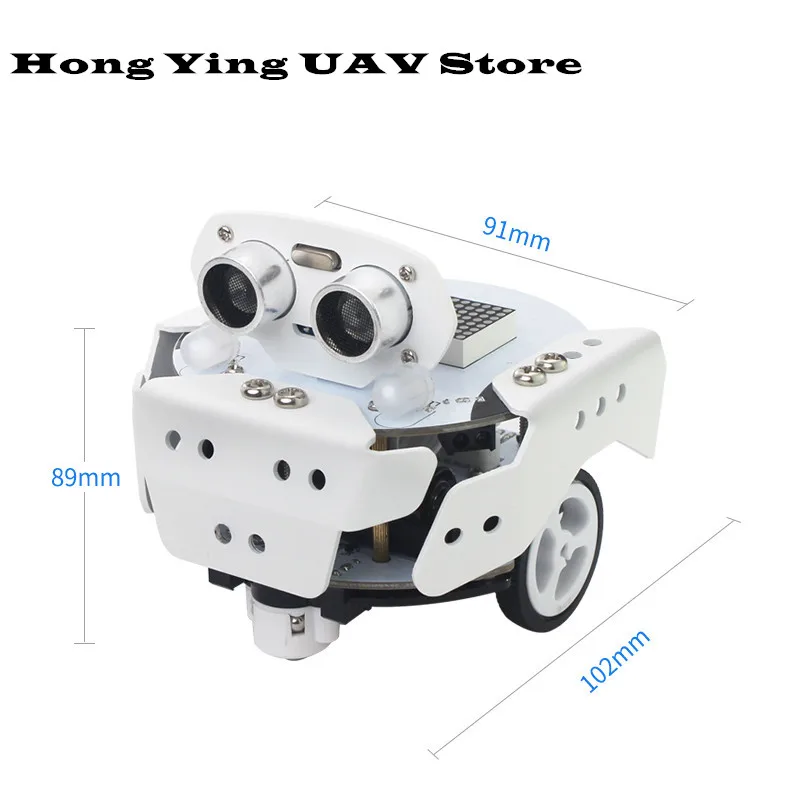 DIY Scratch programming robot car kit совместим с Arduino IDE ATmega328P Android control RC toy|Игровые фигурки и