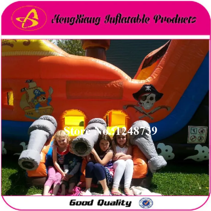 GOOD Quality Nice Price Pirate Ship Bouncy House Inflatable Castle Slide With Blower toys. Bouncing Bed Trampline | Игрушки и хобби