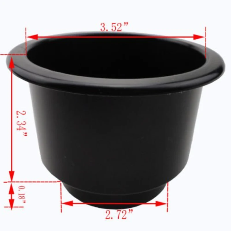 6 упаковок черный пластиковый держатель для стаканов лодок