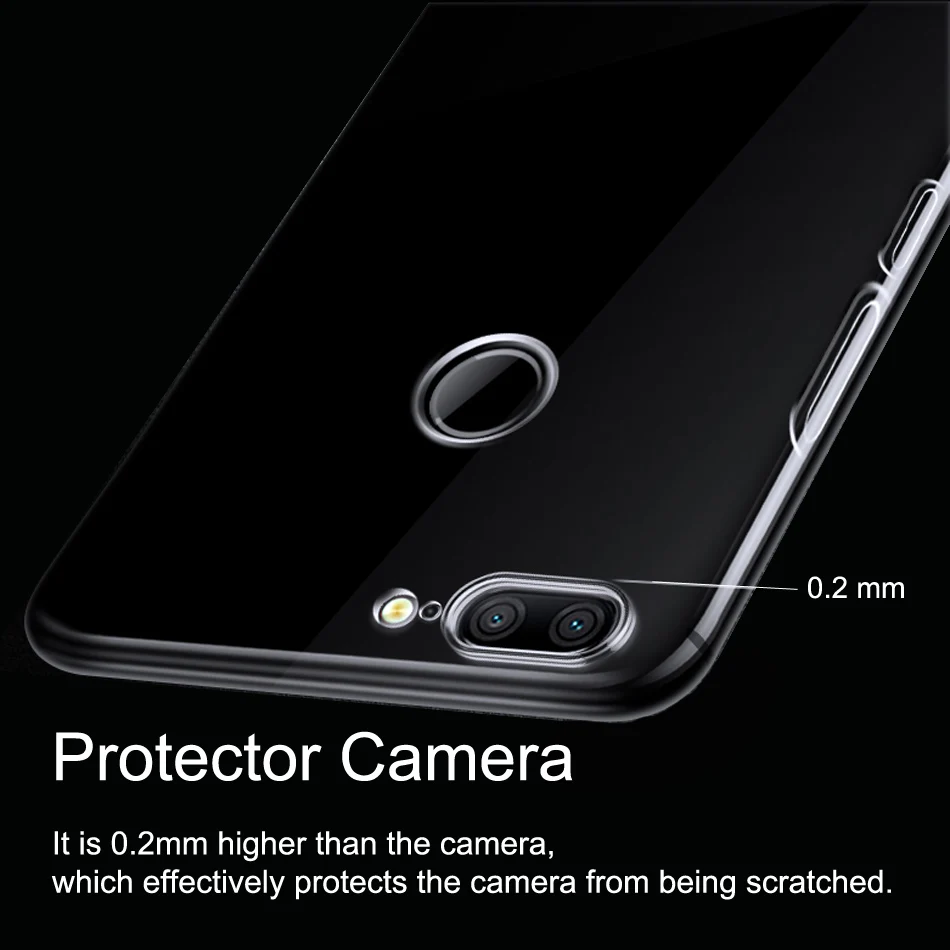 Simple Clear TPU Case for Honor 9 Lite Ultra-thin Soft Silicone Transparent Back Cover For Huawei Honor9 Phone Cases caja |