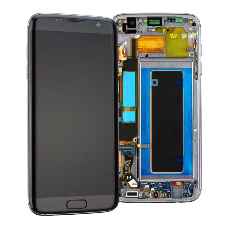 Super AMOLED дисплей для Samsung Galaxy S7 edge ЖК-дисплей с дигитайзером в сборе рамкой G935 G935F |