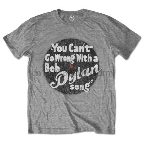 Футболка Bob Dylan You Cant Go неправильный серый лицензированный 100% хлопок Размеры MD-2XL