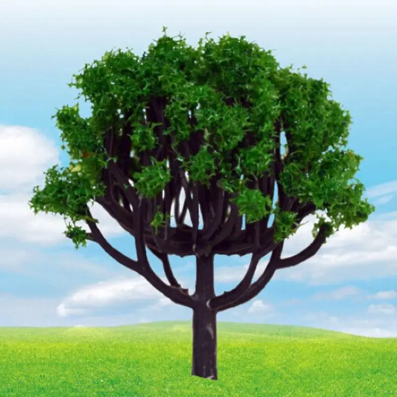 10 шт. пластиковые мини моделирование деревьев миниатюрные сосны микро пейзаж