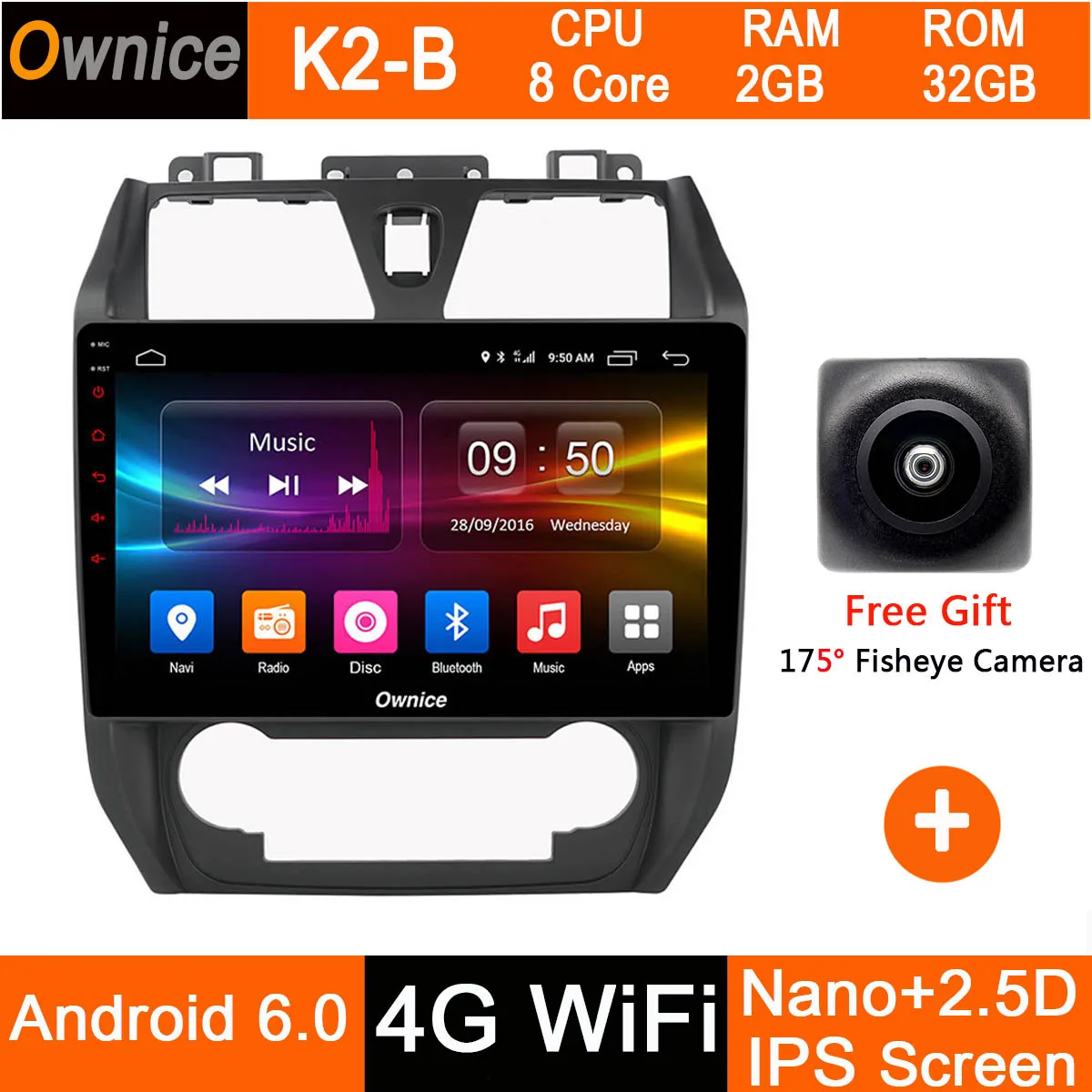K2-B Ips 10,1 8 ядерный 4G+ 32G Android 9,0 автомобильный DVD Радио gps мультимедийный видео плеер для Geely Emgrand EC7 EC715 EC7-RV EC718 CarPlay DSP - Цвет: K2-B