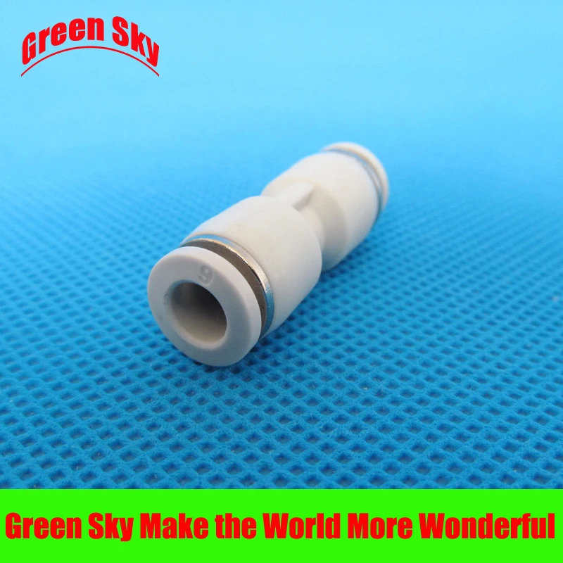 

6 pcs/lot 6mm tube to 6mm tube straight pneumatic connector 6mm