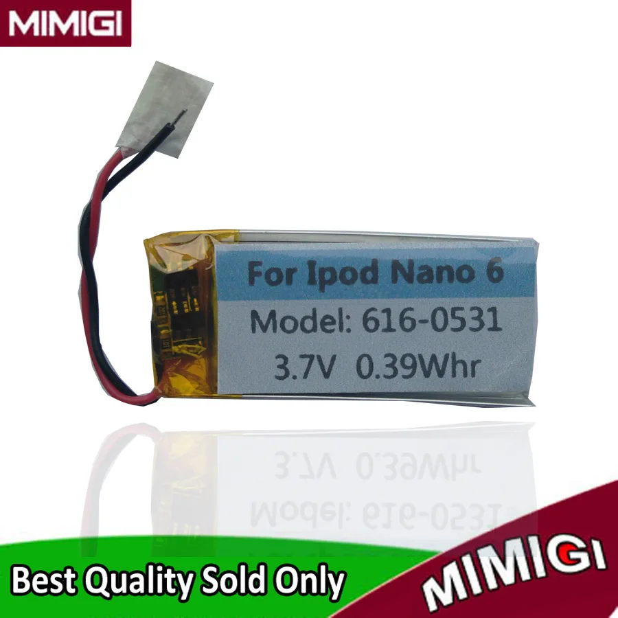 Абсолютно Новый 616 0531 0.39Whr аккумулятор для Apple iPod Nano 6 6th Gen 8GB 16GB Batterie Nano6 Nano6th MP3 MP4