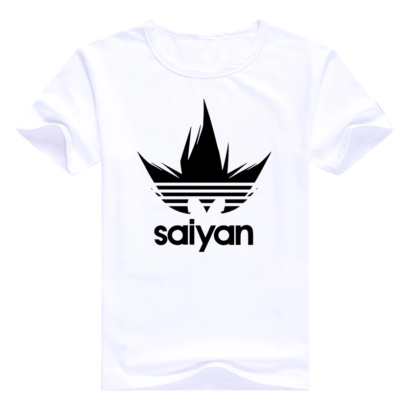 Модная мужская футболка с драконом летняя одежда saiyan коротким рукавом хлопковые