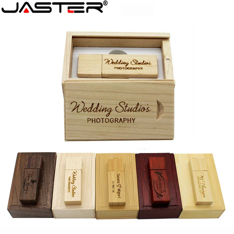 JASTER (более 10 шт бесплатный логотип) фотография клиента Логотип Деревянный usb +