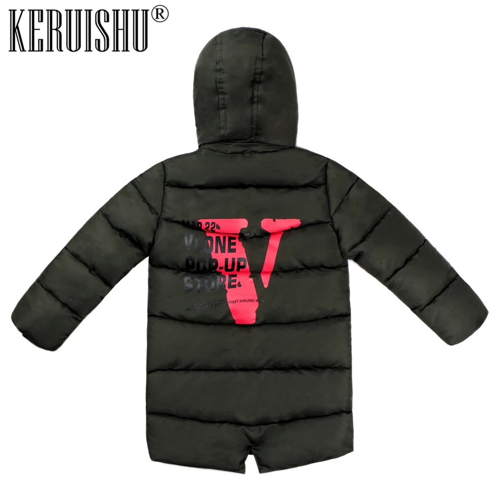 Keruishu/детская одежда для мальчиков зимняя куртка мальчика модная детская парка