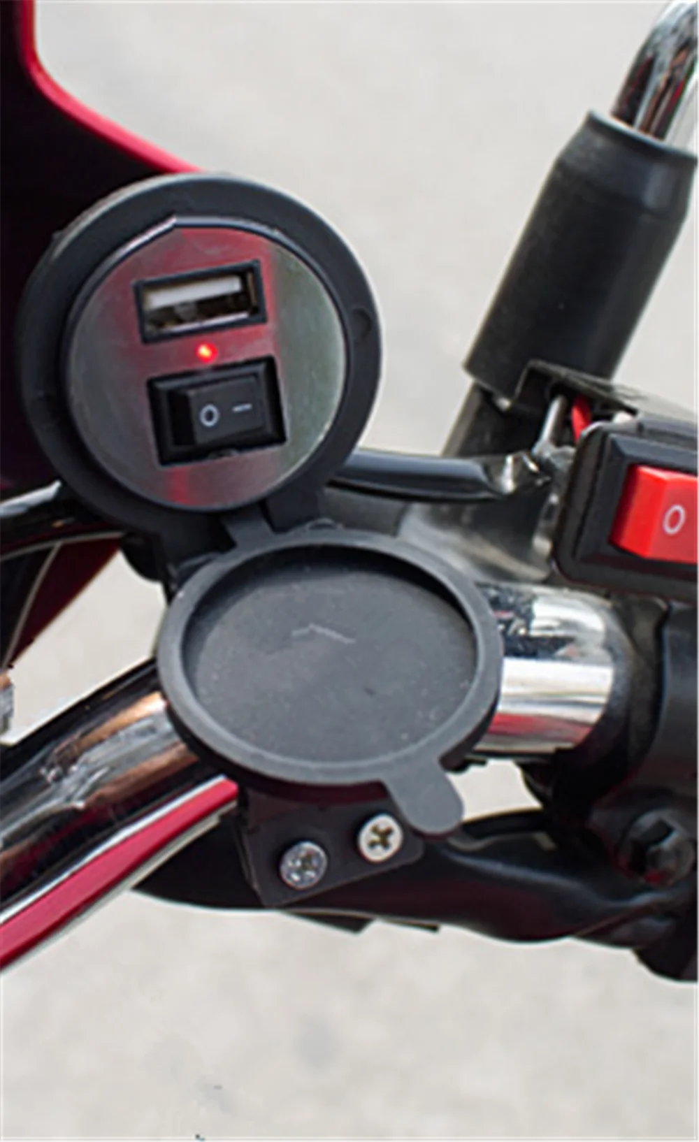 12 V-24 V Мотоцикл аксессуары USB Автомобильное зарядное устройство для телефона модификации для HONDA CBR250R VFR 1200 F ST 1300 черный дух NC750 S X