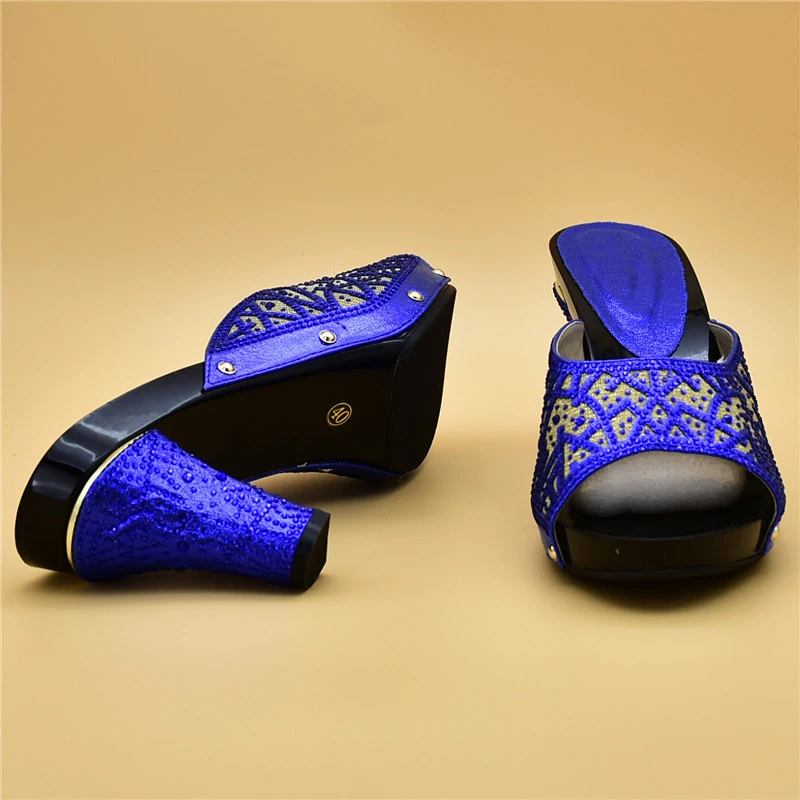 New Fashion Designer Shoes Women Luxury 2018 Womens Heels Nigerian Wedding Party Decorated with Rhinestone | Обувь