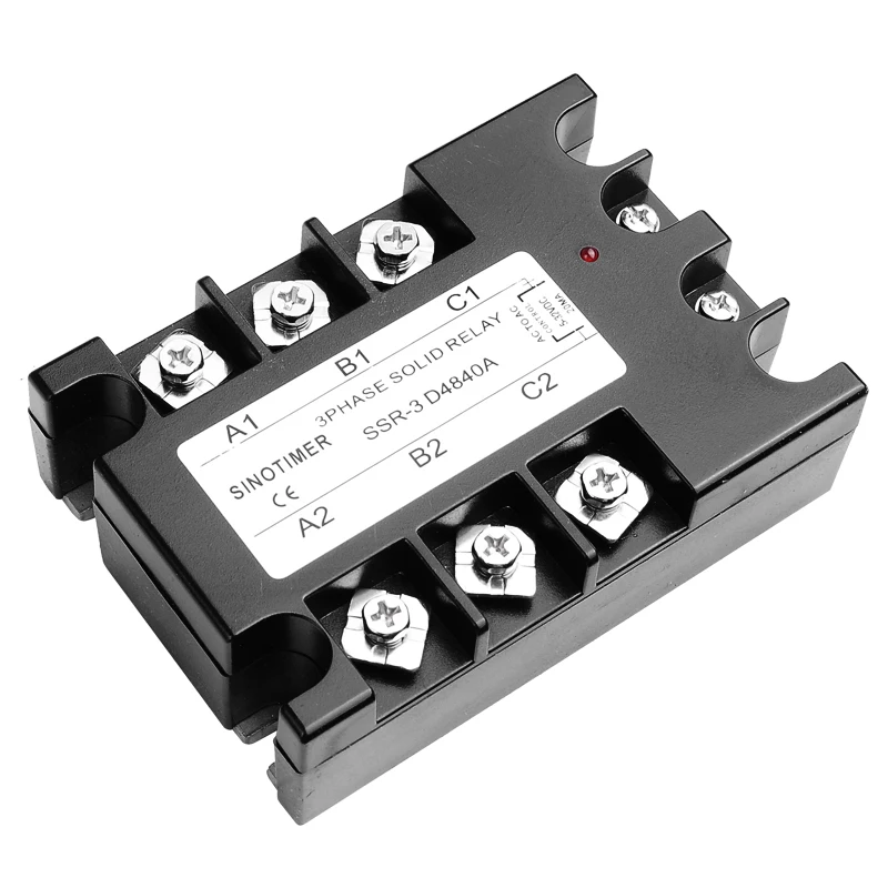 Полупроводниковое реле Releys D4840A 3 фазы твердотельные SSR 40A DC AC 30 480 В переменного
