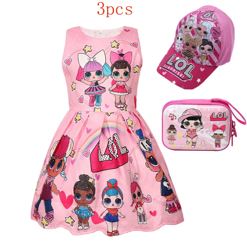 Kids Dress for Girls Sleeveless Birthday Party Unicorn Princess Toddler Girl Cosplay Clothes Baby Vestidos Clothing | Детская одежда и