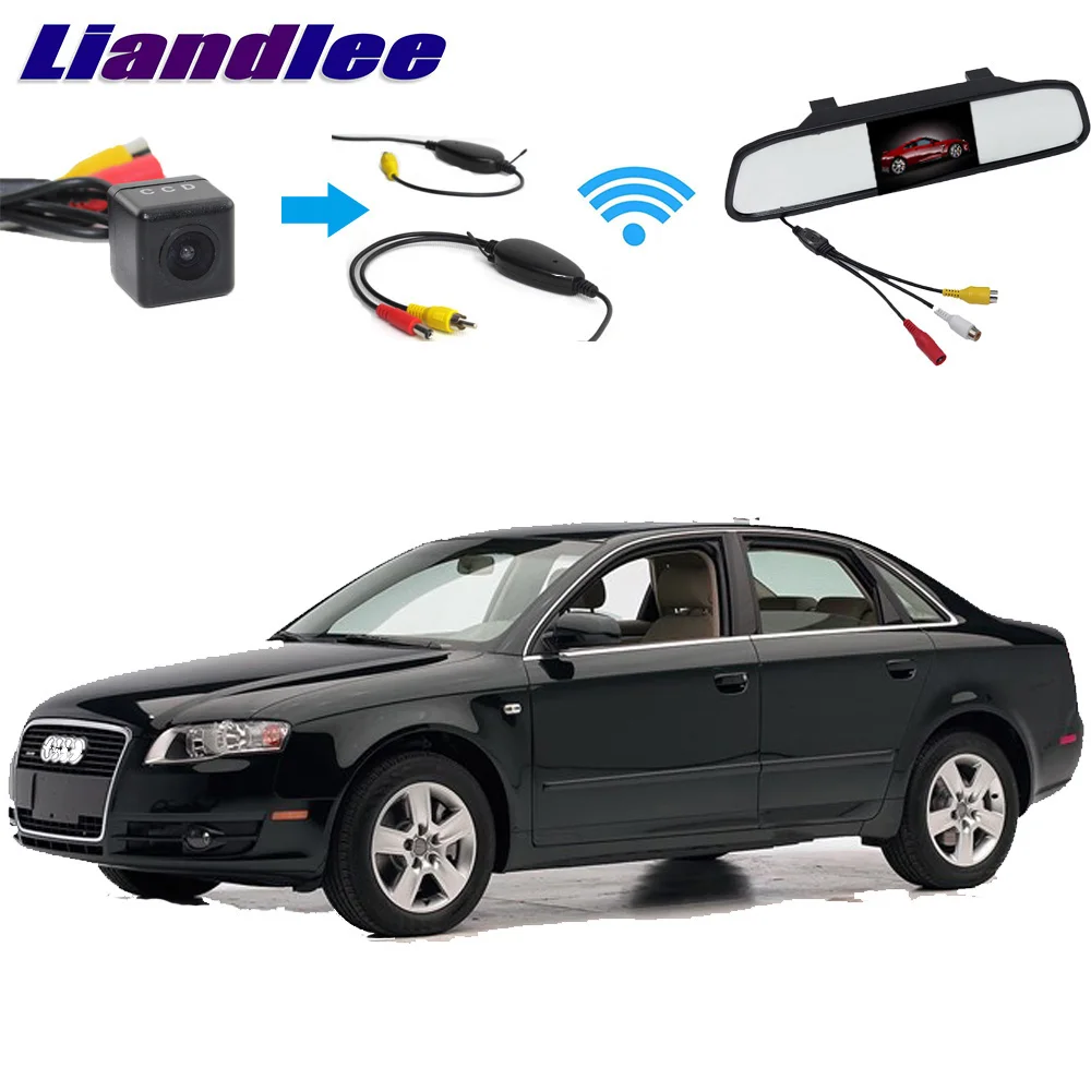 Liandlee для Audi A4 S4 RS4 2001 ~ 2008 3 в 1 Специальная камера заднего вида + беспроводной