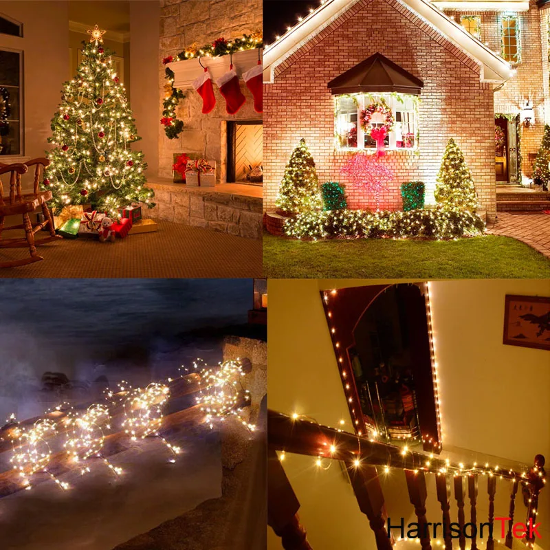 20 м 66ft светодиодные сказочные Звездные струнные огни веревка украшение для