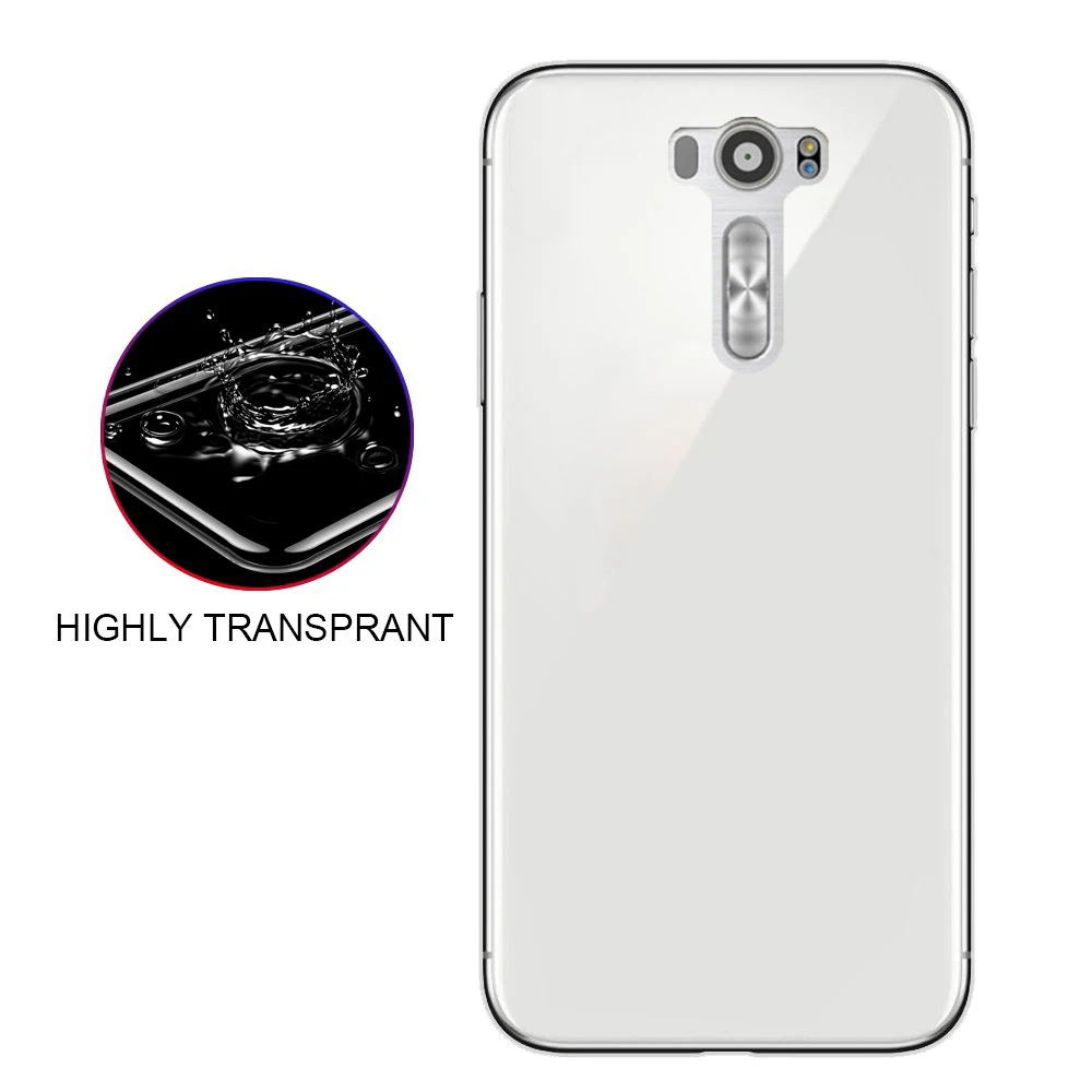 Простой материал ТПУ прозрачный и подходит для ASUS ZENFONE2 LASER ZES00KL с защитой от