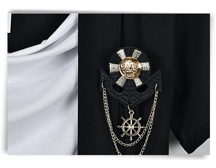 2017 не мейнстрим поддельные две части ворсовый воротник известный бренд футболка