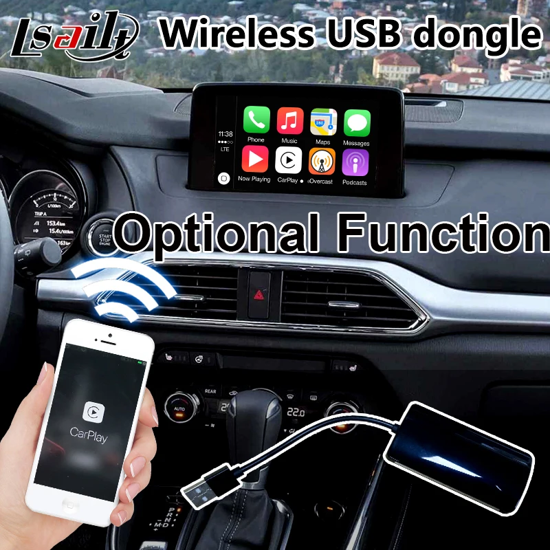 Lsailt Android Мультимедиа Видео Интерфейс для 2014 2020 Mazda CX 3 MZD Системы с gps навигации