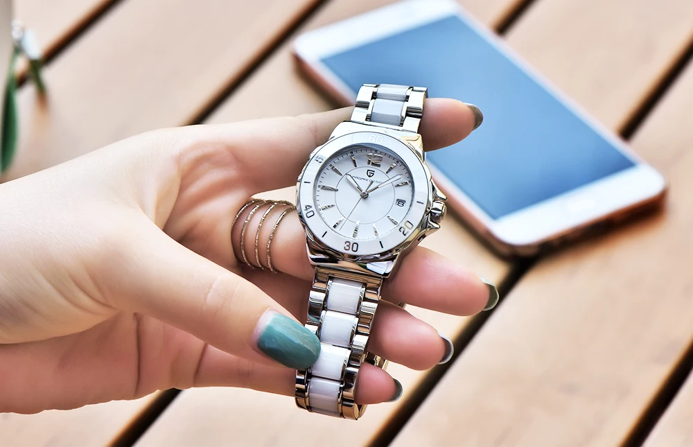 PAGANI дизайнерские Роскошные Брендовые женские часы Reloj Mujer, женские высококачественные керамические часы с браслетом, женские знаменитые часы Relogio Feminino