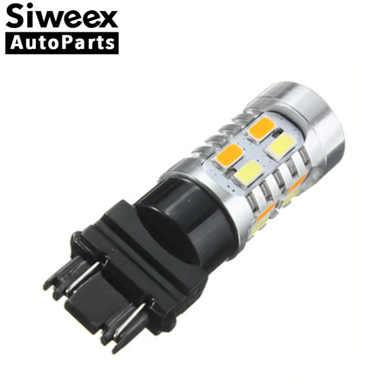 1 шт. Фирменная Новинка двойной Цвет горки белый и желтый 3157 20SMD 5630 чип