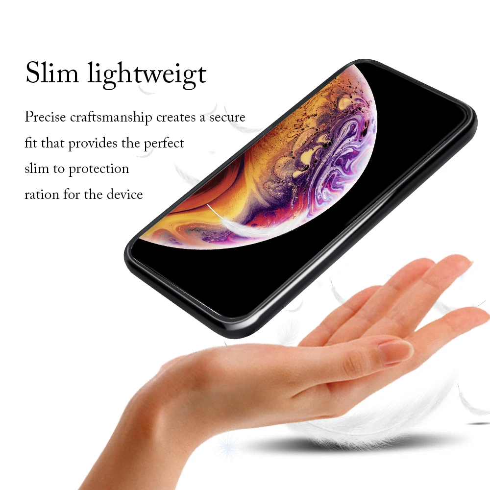 Portefeuille For iPhone XS Max Case Luxury Transparent Tempered Glass Back Cover Apple XR X 8 Plus 7 6 6S Accessories |