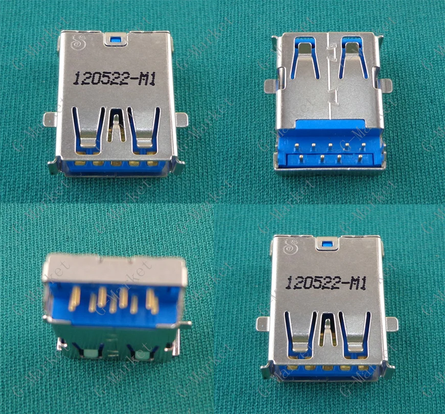 10 шт./лот 17 мм USB 3 0 разъем подходит для ASUS A43S X43S K43 X44L K53 N53SV K53Z серия материнская