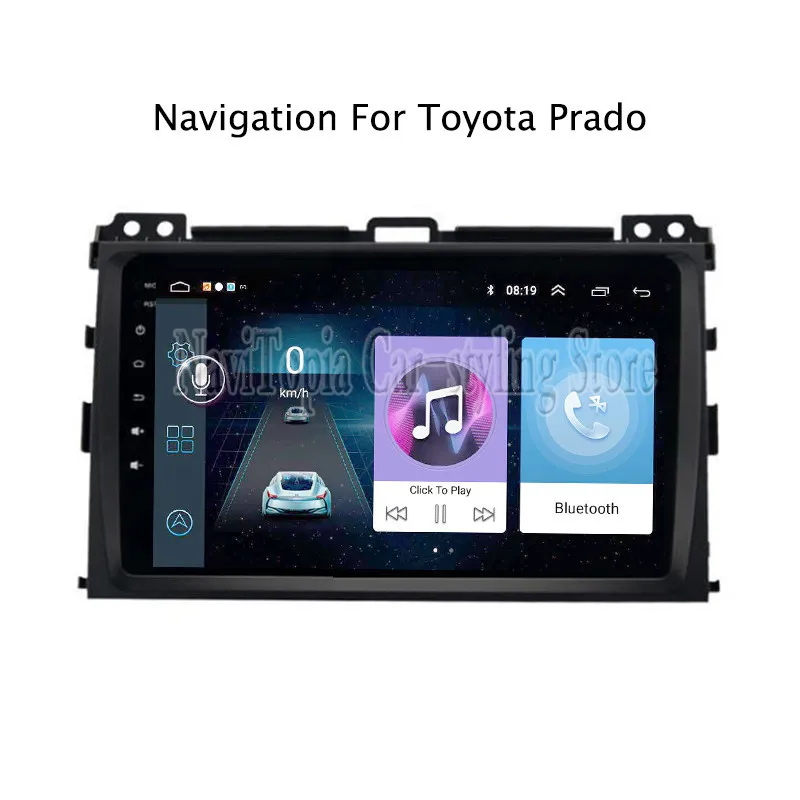 Navitopia 9 дюйм Радио стерео для Toyota Prado 2004 2005 2006 2007 2008 2009 Android 8 1 автомобильный