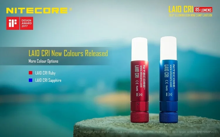 NITECORE 85 люмен высокий CRI мини EDC LA10CRI Кемпинг Nichia 219B светодиодный фонарик AA фонарь для чтения лампа фонарь ночное освещение