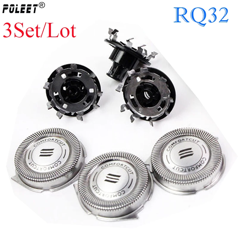 Poleet 3 компл./лот бреющая головка для Philips лезвие бритвы HQ3 HQ4 HQ8 HQ9 HQ56 HQ64 SH30 SH50 SH70 SH90 RQ32