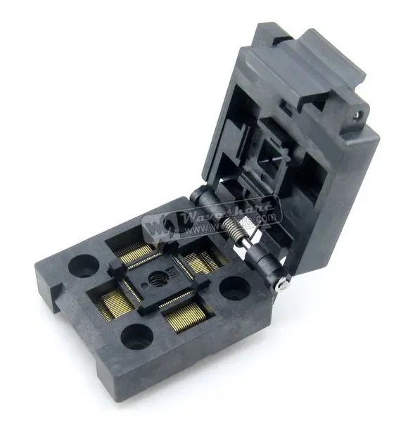 

QFP80 TQFP80 LQFP80 PQFP80 FPQ-80-0.4-01 Enplas QFP IC Test Burn-In Socket 0.4mm Pitch