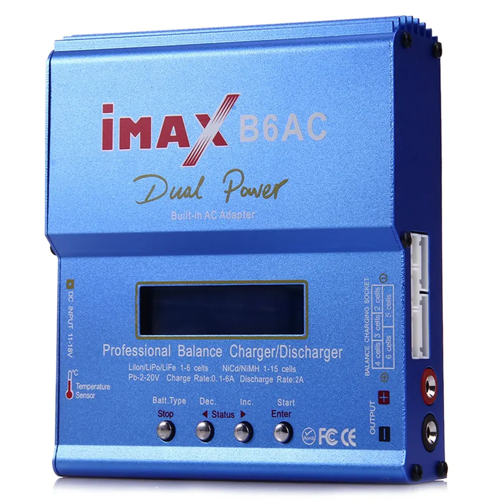 80 Вт IMAX B6AC RC Баланс Липо Батарея Зарядное устройство B6 AC NiMH NiCd литиевых баланс