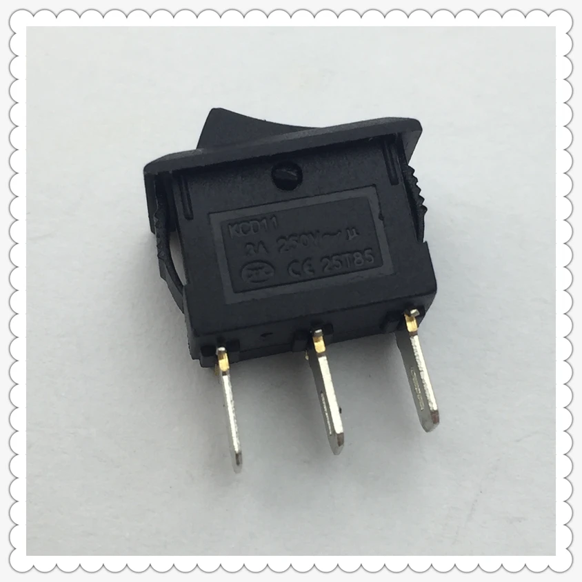 10 шт./лот 10*15 мм SPST 3PIN вкл/выкл G123 перекидной клавишный выключатель 3A/250 в