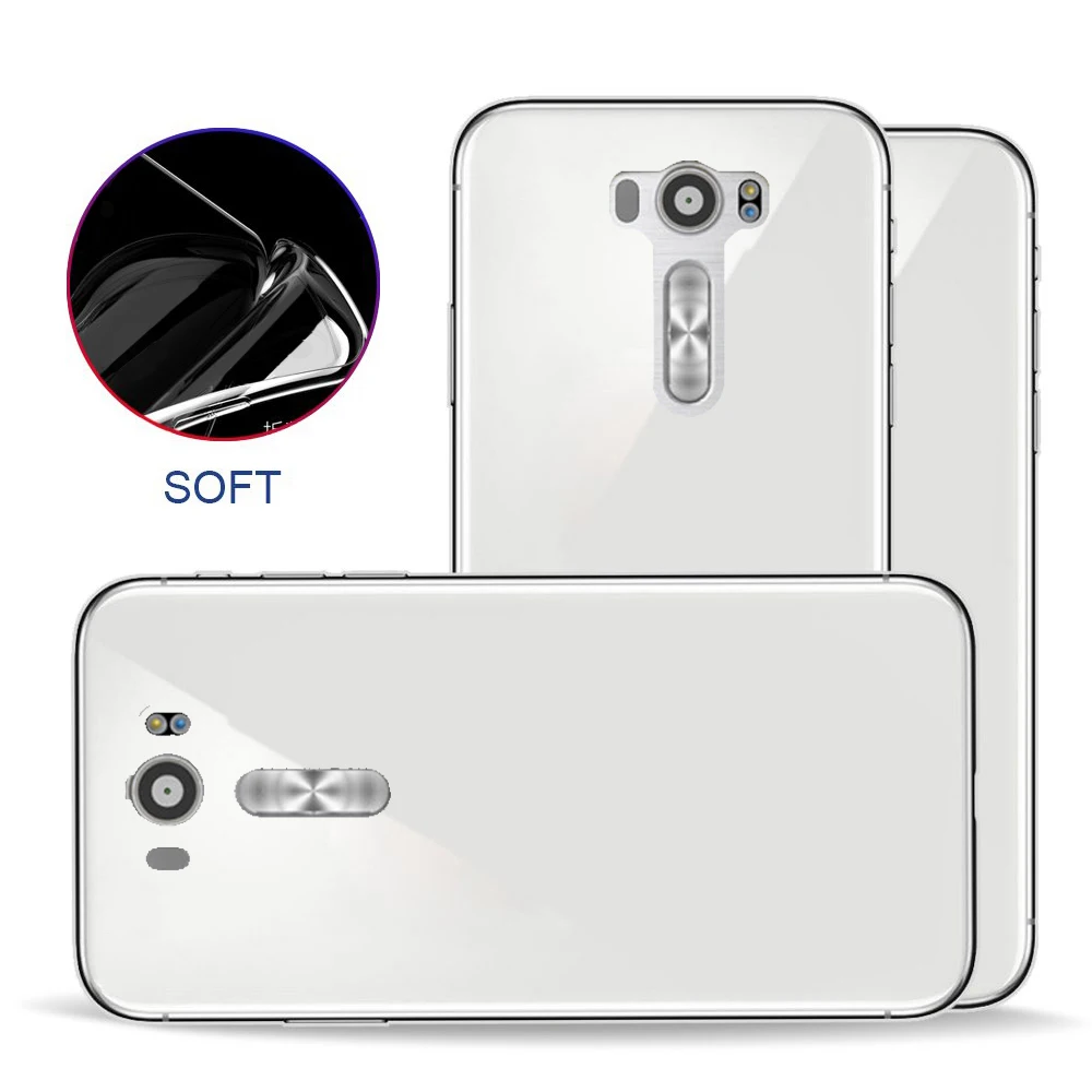 Простой материал ТПУ прозрачный и подходит для ASUS ZENFONE2 LASER ZES00KL с защитой от
