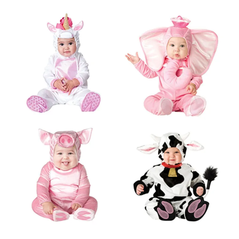 Детские комбинезоны для новорожденных Bebe одежда животное пират динозавр Пингвин Санта Клаус карнавал Рождество Хэллоуин костюм для детей