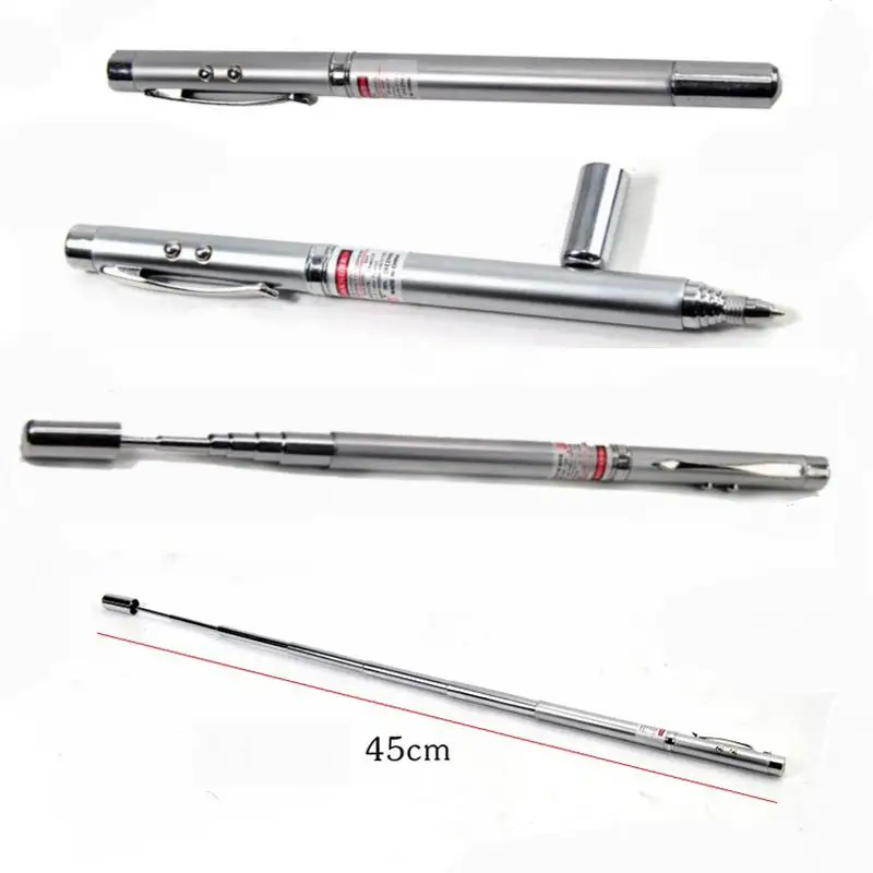 Новая телескопическая красная лазерная указка 4 в 1 инструменты для обучения