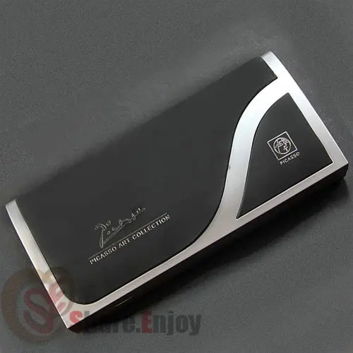 Перьевая ручка PICASSO 906 со средним пером 0 5 мм и изогнутым черным золотым