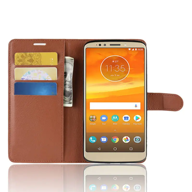 Чехол-книжка для Lenovo Motorola Moto E5 Plus из искусственной кожи | Мобильные телефоны и
