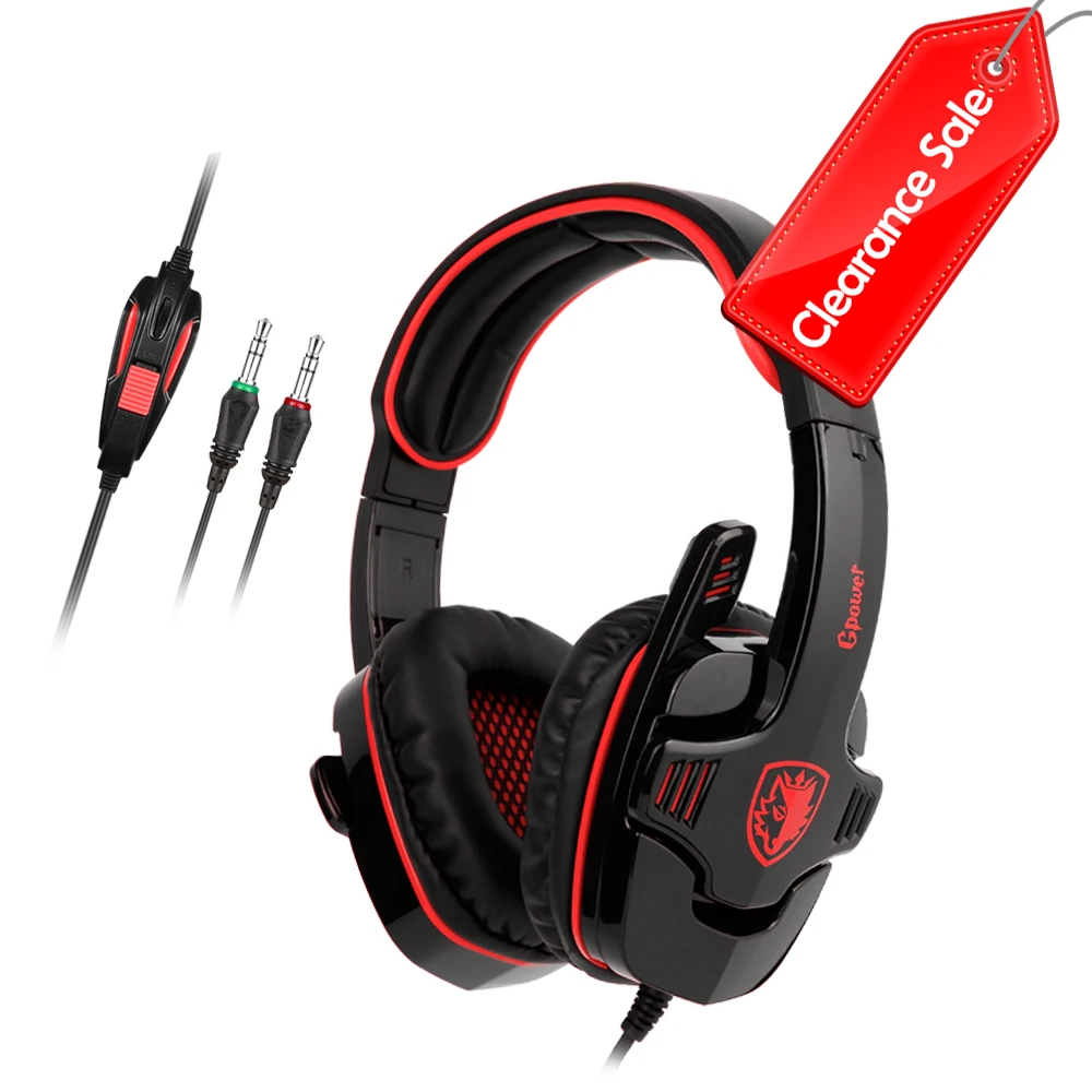 SADES GPOWER игровая гарнитура 3 5 мм Gamer наушники стерео звук для ПК|Наушники и